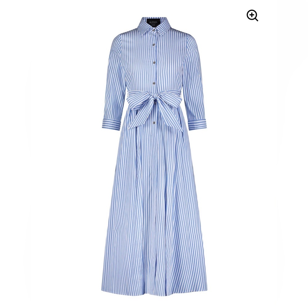 Aleeza Paris Blue Striped Dress